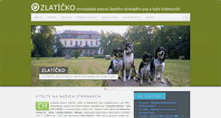 Desktop Screenshot of chovatelska-stanice-zlaticko.cz